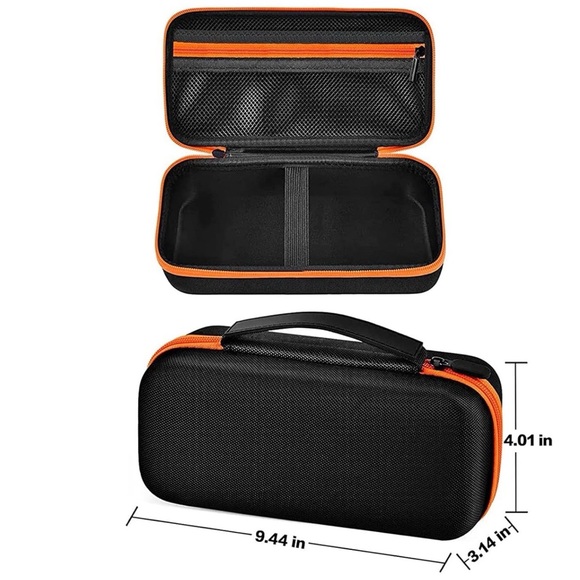 Miscellaneous Purpose Case Black (Case Only) with Orange Zipper - Picture 1 of 7